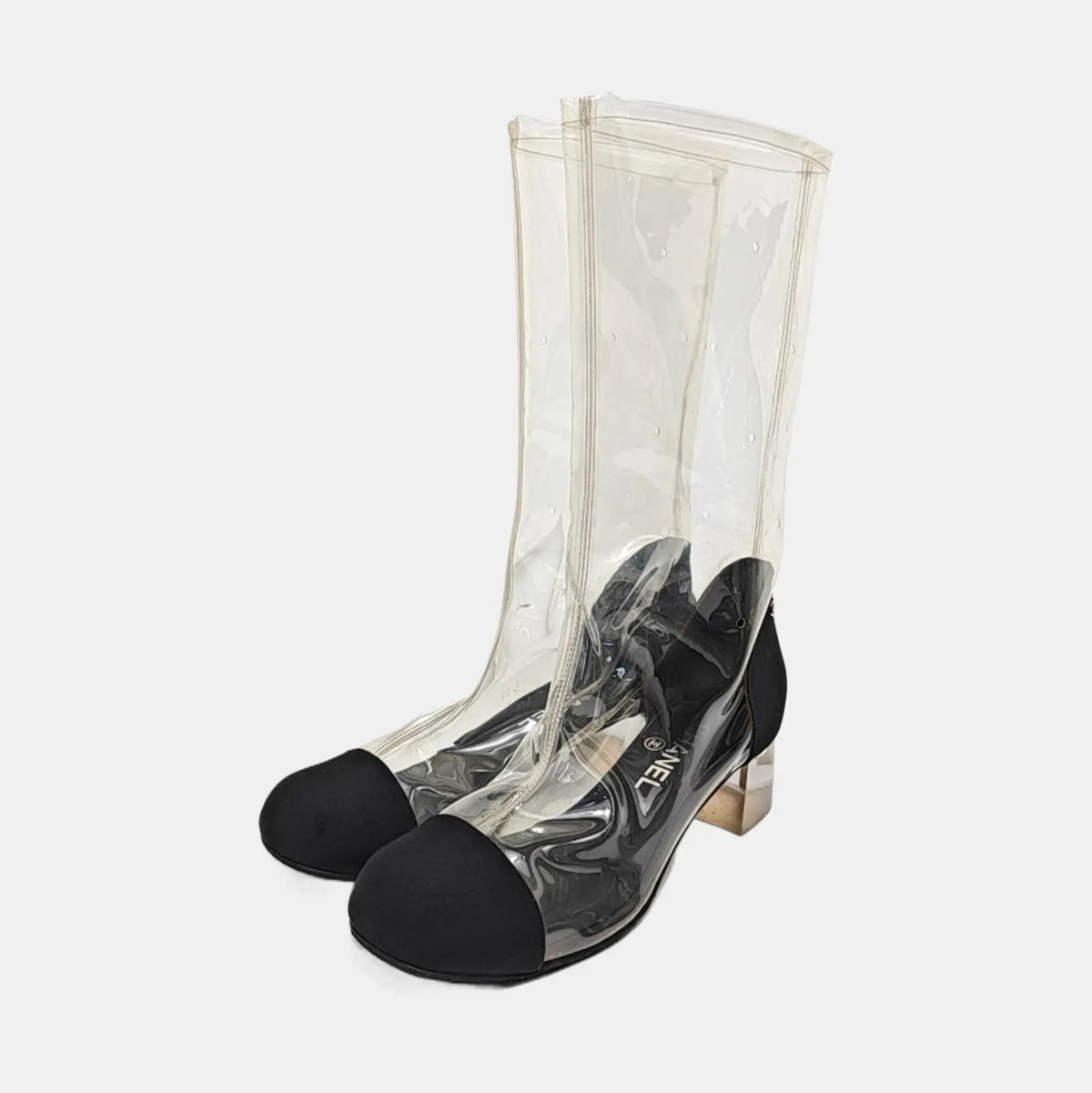 Chanel Transparent Boots-38.5