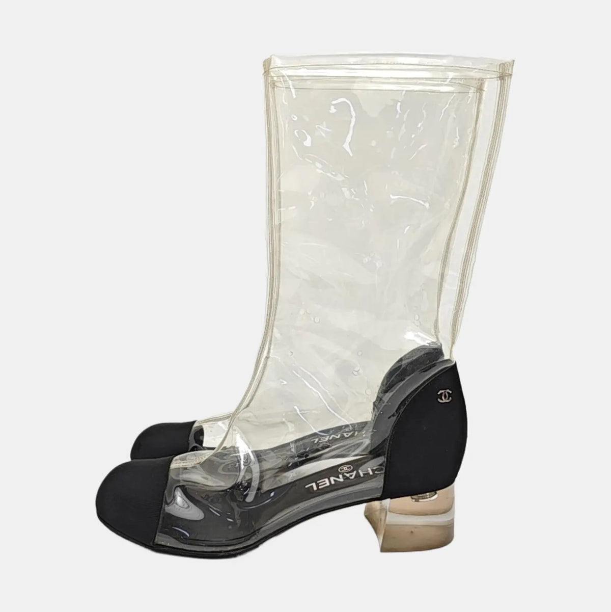 Chanel Transparent Boots-38.5