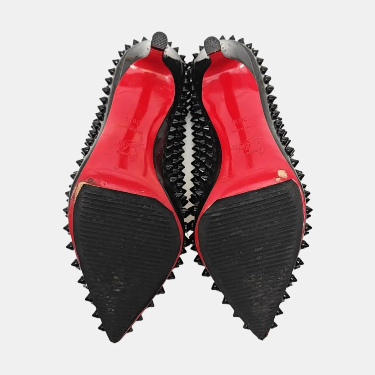 Christian Louboutin 100mm Spike-embellished Pointed-toe Pumps