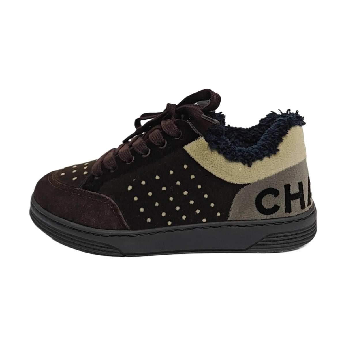 Chanel Velvet Trainers-35.5