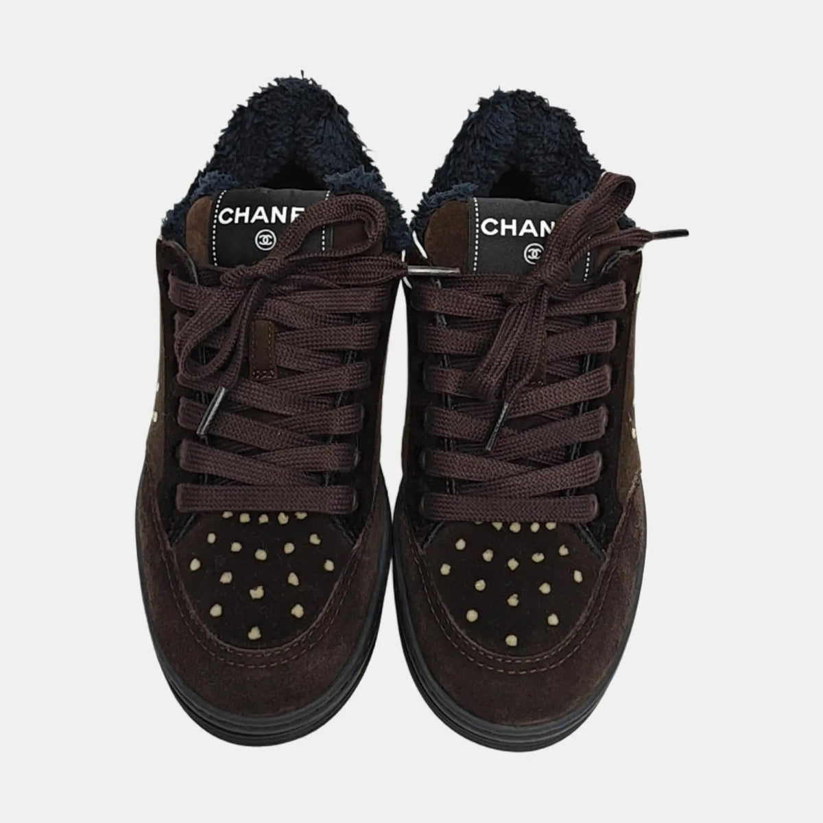 Chanel Velvet Trainers-35.5