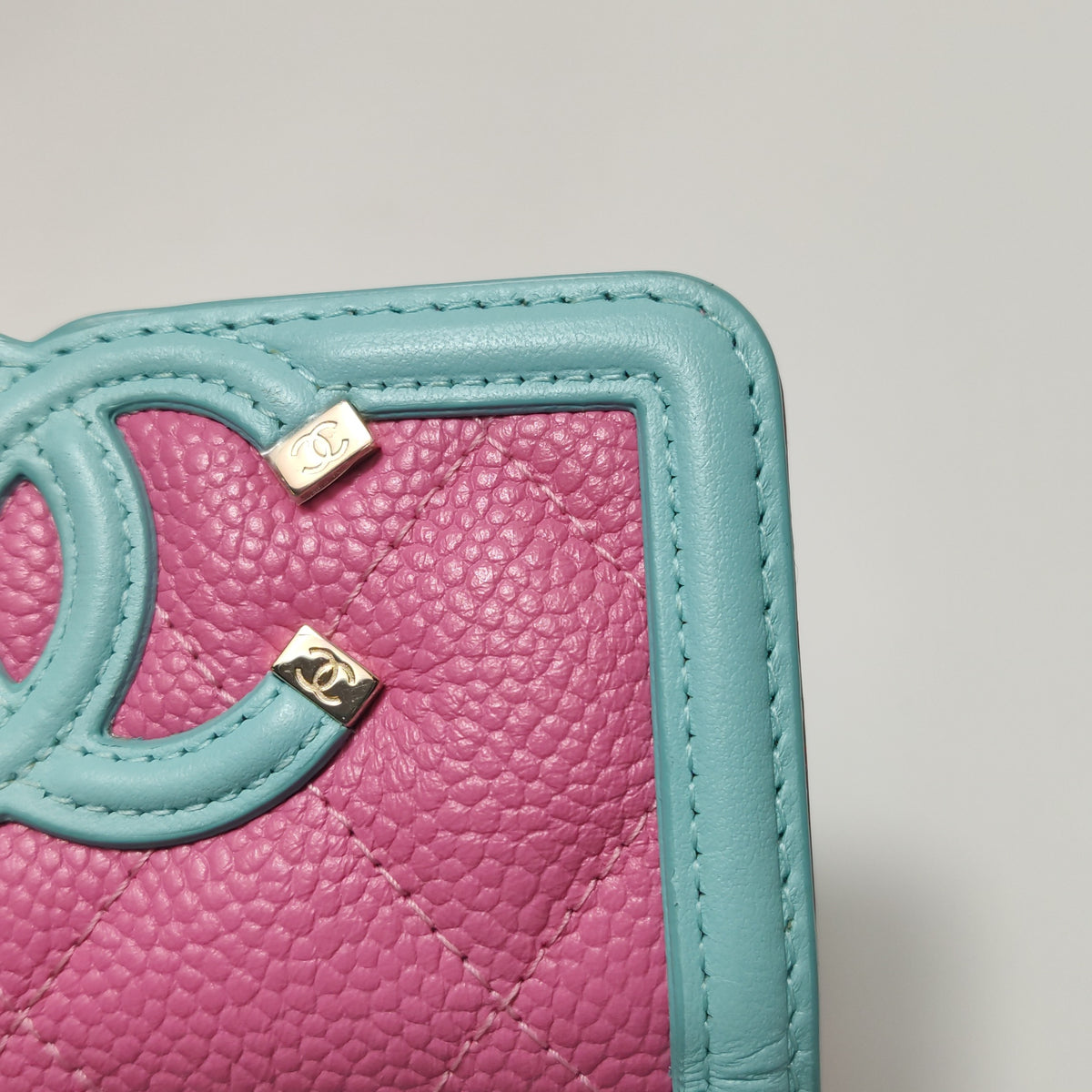 Chanel Filigree Flap Card Holder