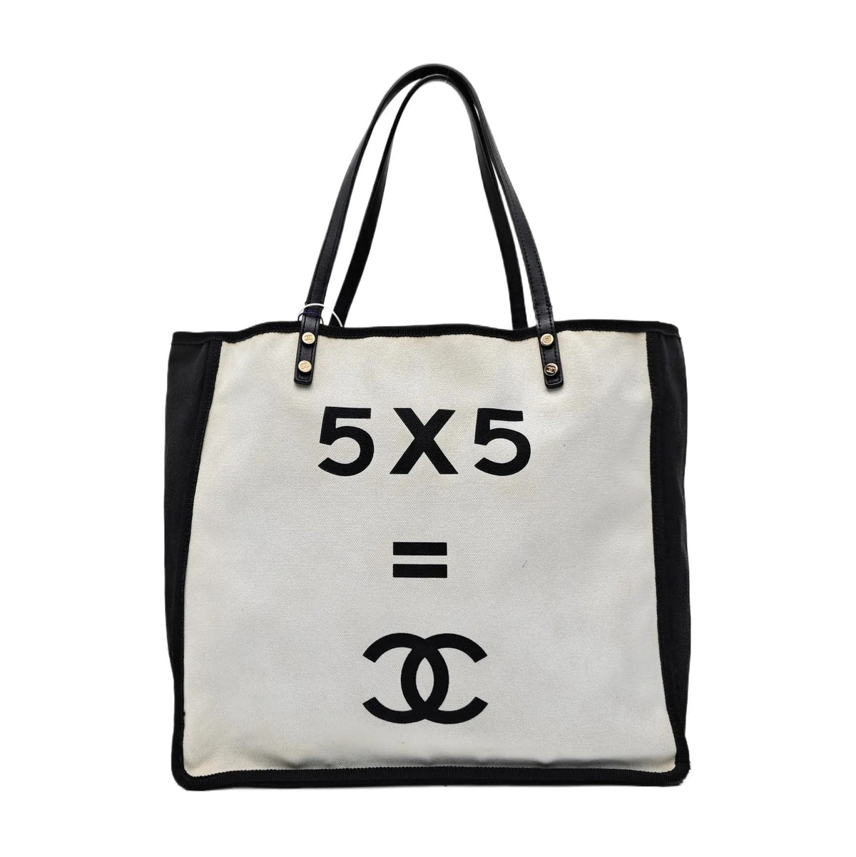 Chanel Small 5x5 Canvas Tote