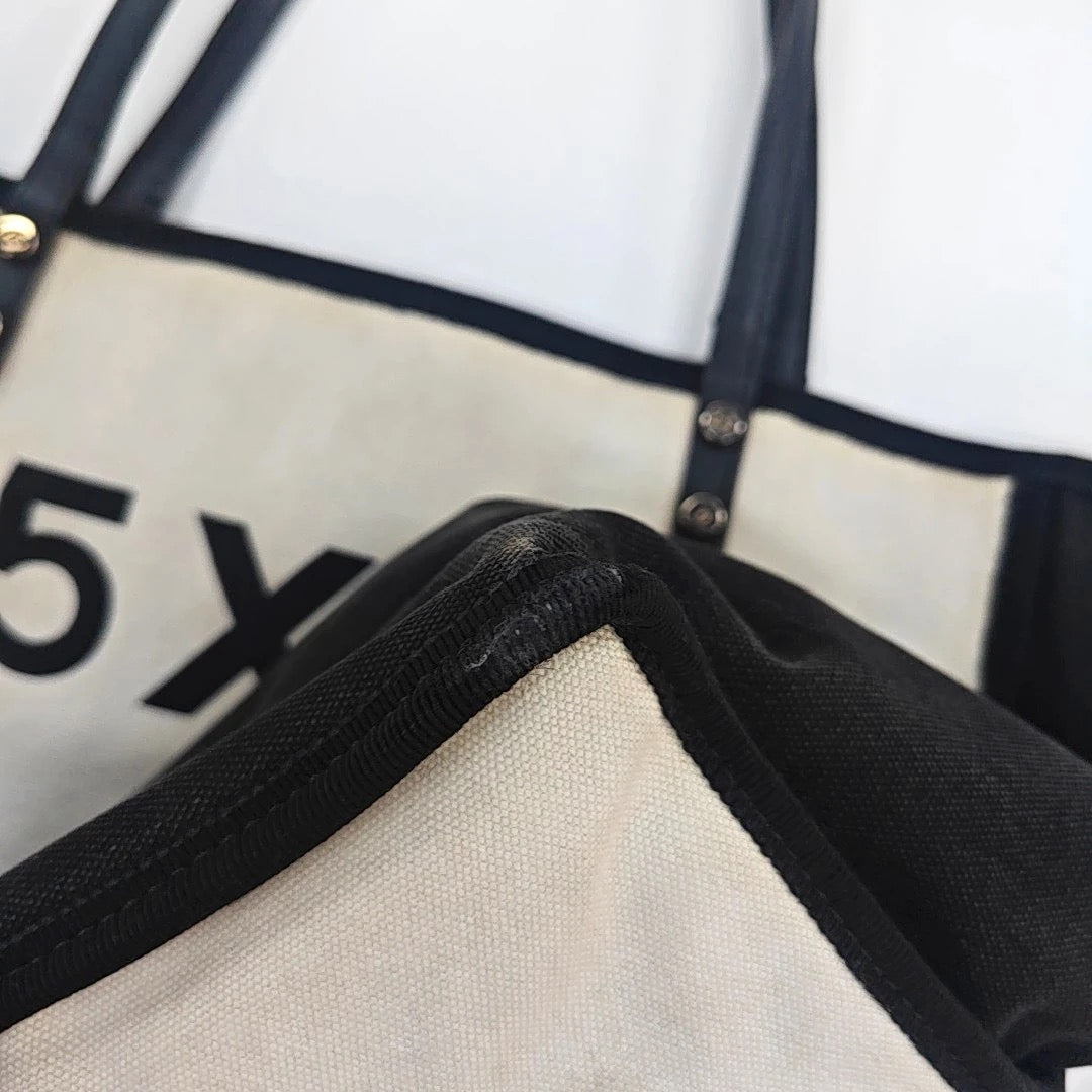 Chanel Small 5x5 Canvas Tote