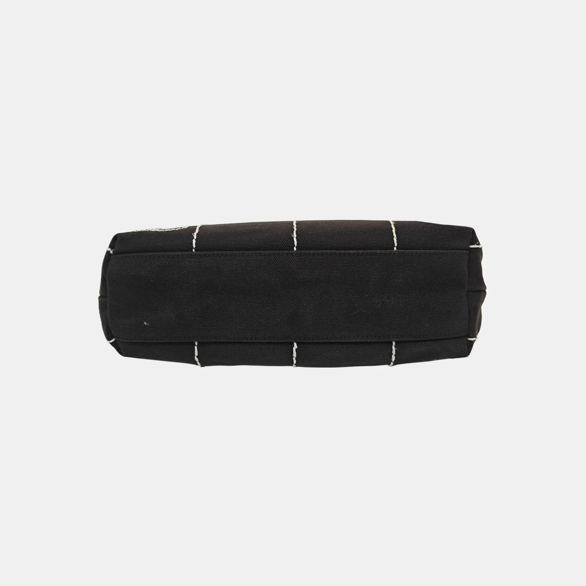 Chanel Black Canvas Shoulder Bag
White Stitching Gold Hardware