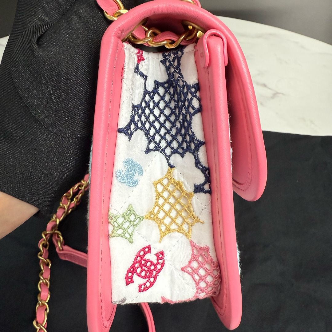 Chanel Small Lace Patchwork Flap Bag