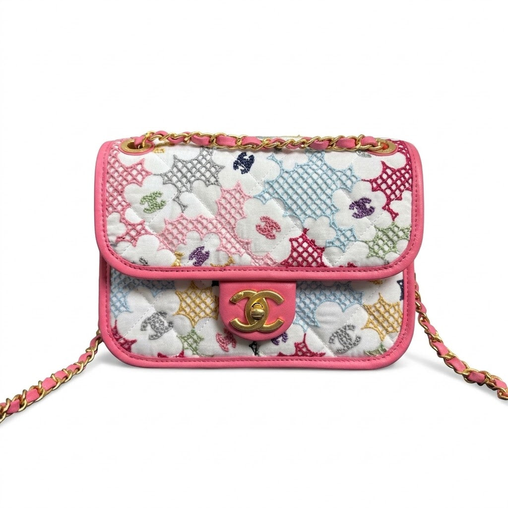Chanel Small Lace Patchwork Flap Bag