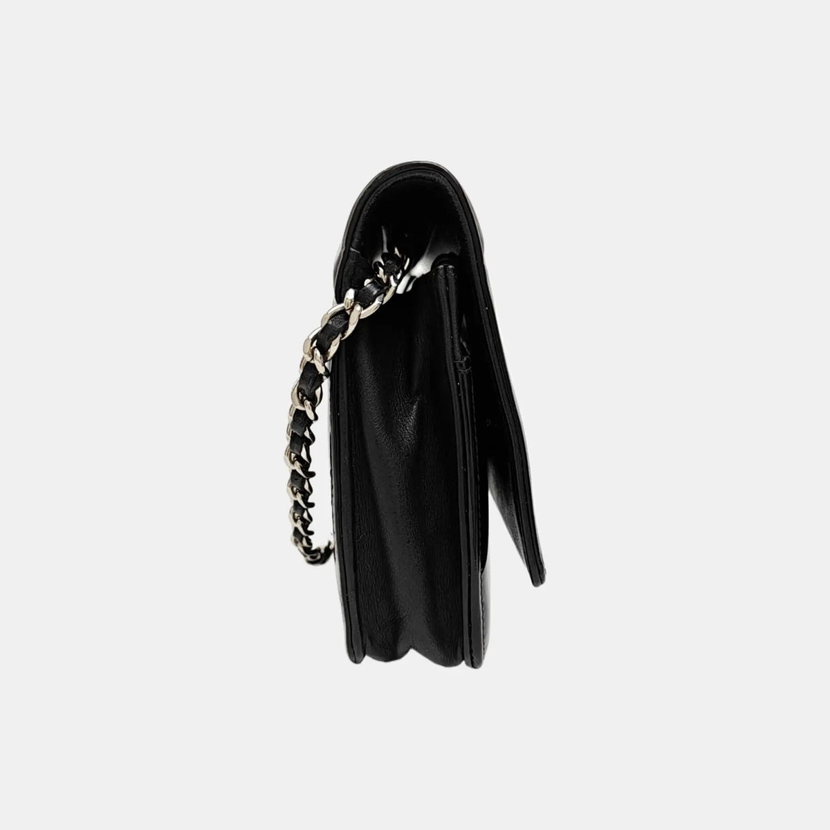 Chanel Patent Leather CC Patent Wallet On Chain