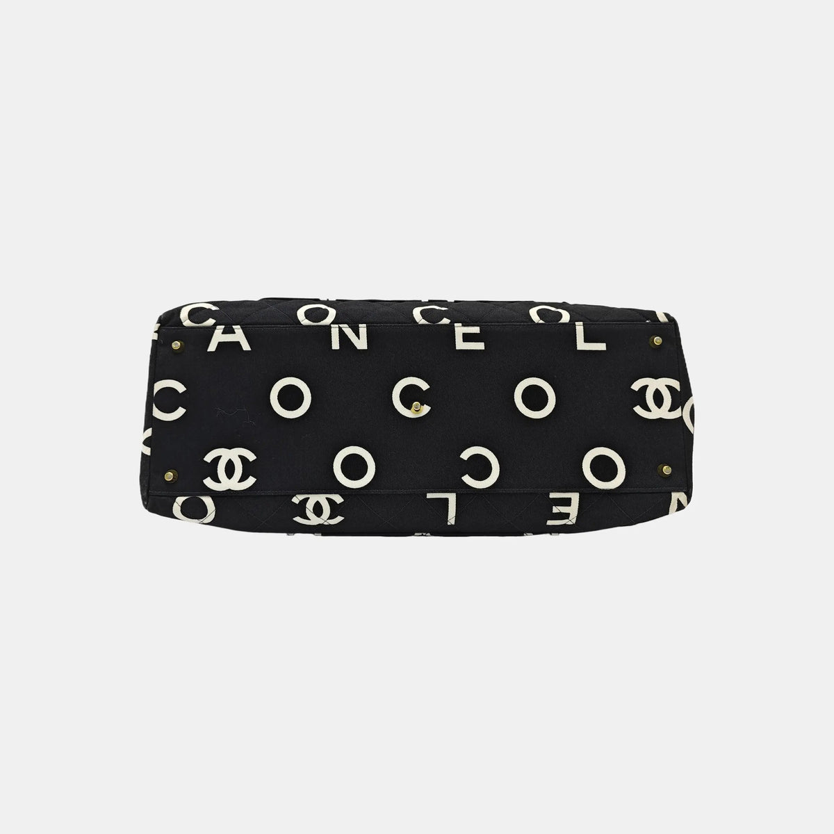 Chanel Logo Print Tote