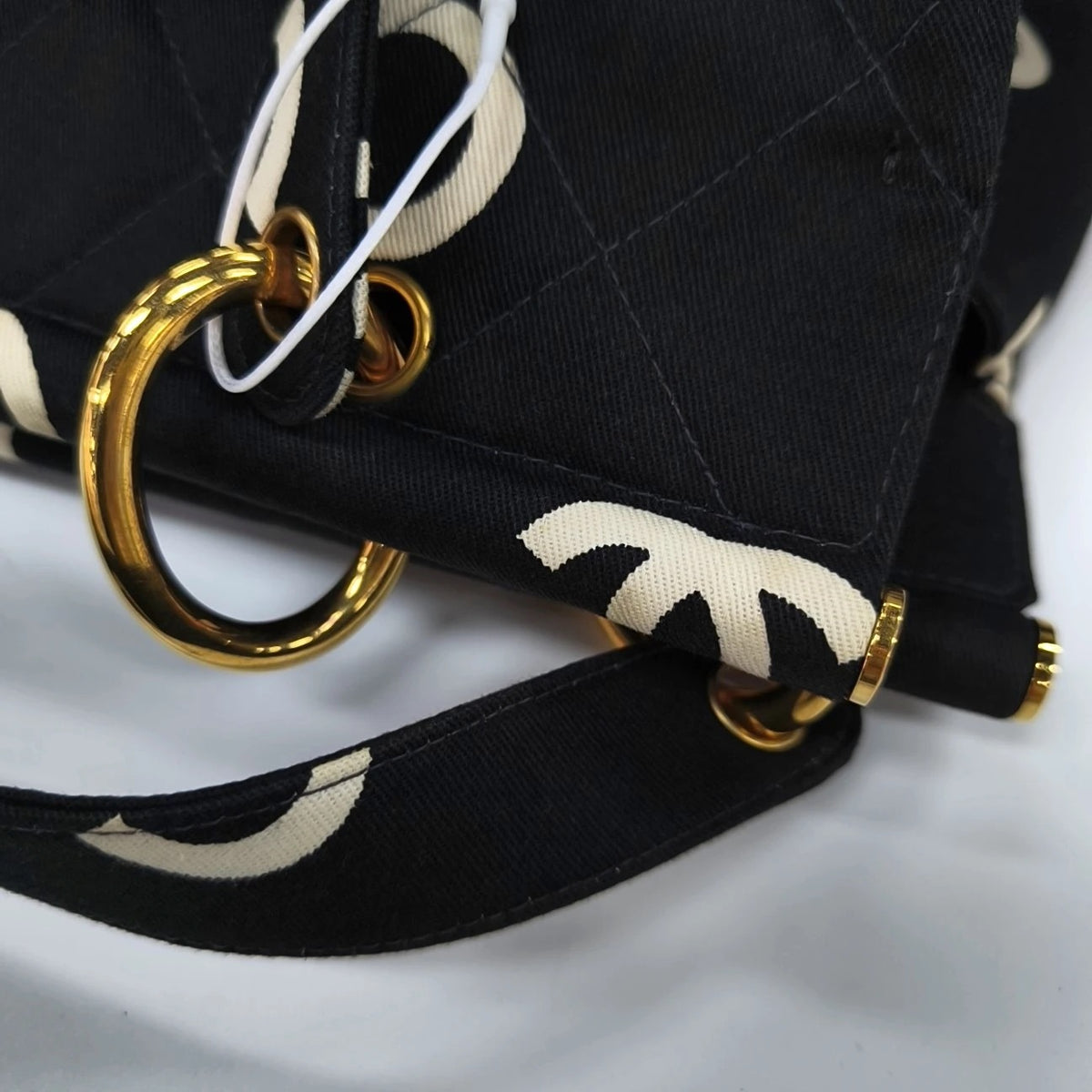 Chanel Logo Print Tote