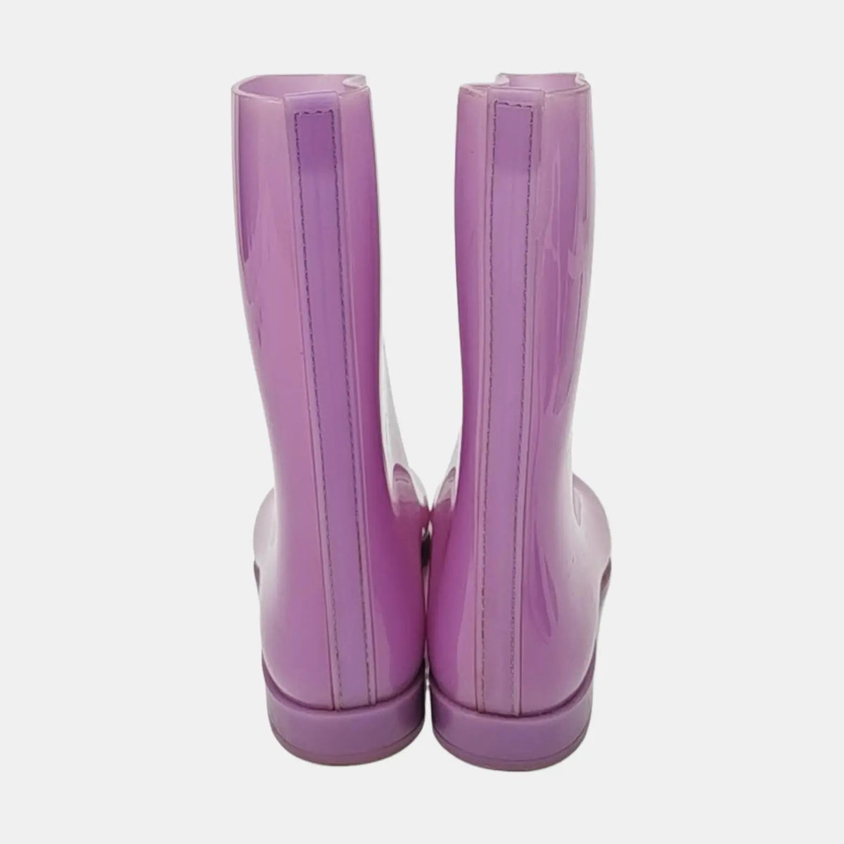Chanel Lavender Rubber Rain Boots-37