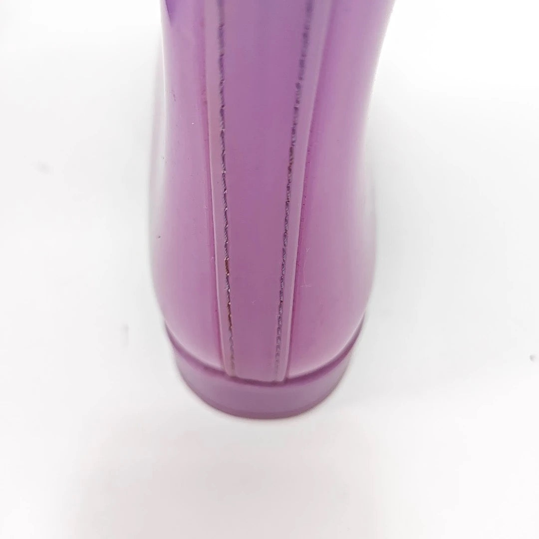 Chanel Lavender Rubber Rain Boots-37