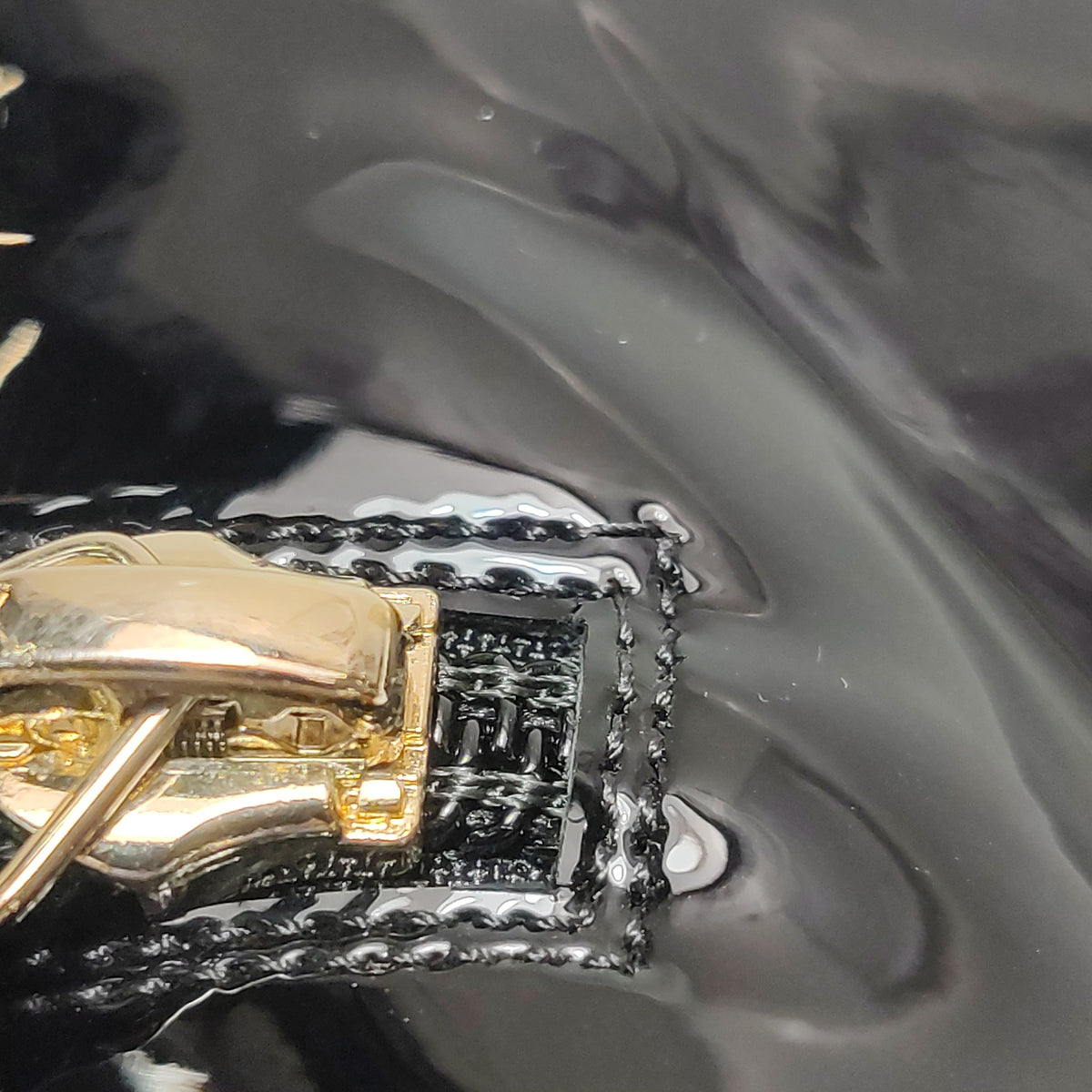 Chanel Interlocking CC Logo Patent Leather Boots-35