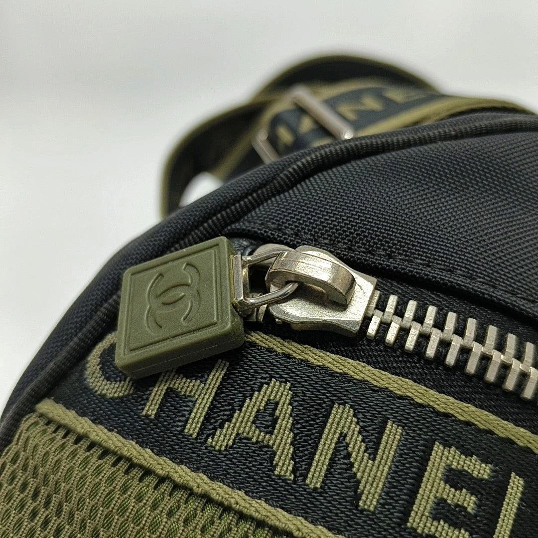 Chanel CHANEL No. 10 Sports Line Boston Shoulder Bag Black