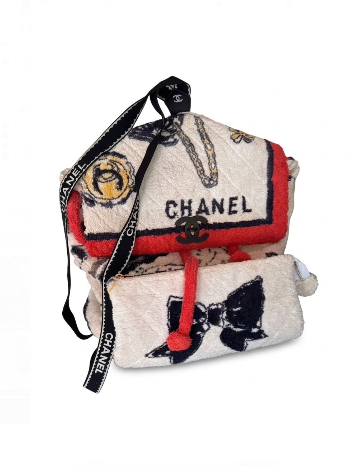 Chanel Terry Cloth Towel Backpack 1994