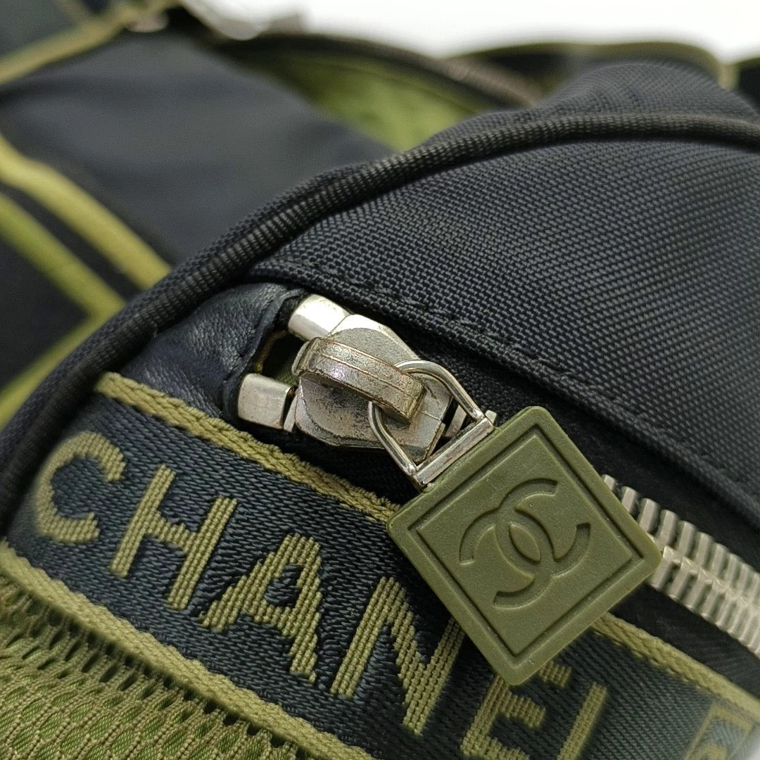 Chanel CHANEL No. 10 Sports Line Boston Shoulder Bag Black