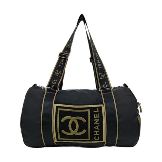 Chanel CHANEL No. 10 Sports Line Boston Shoulder Bag Black