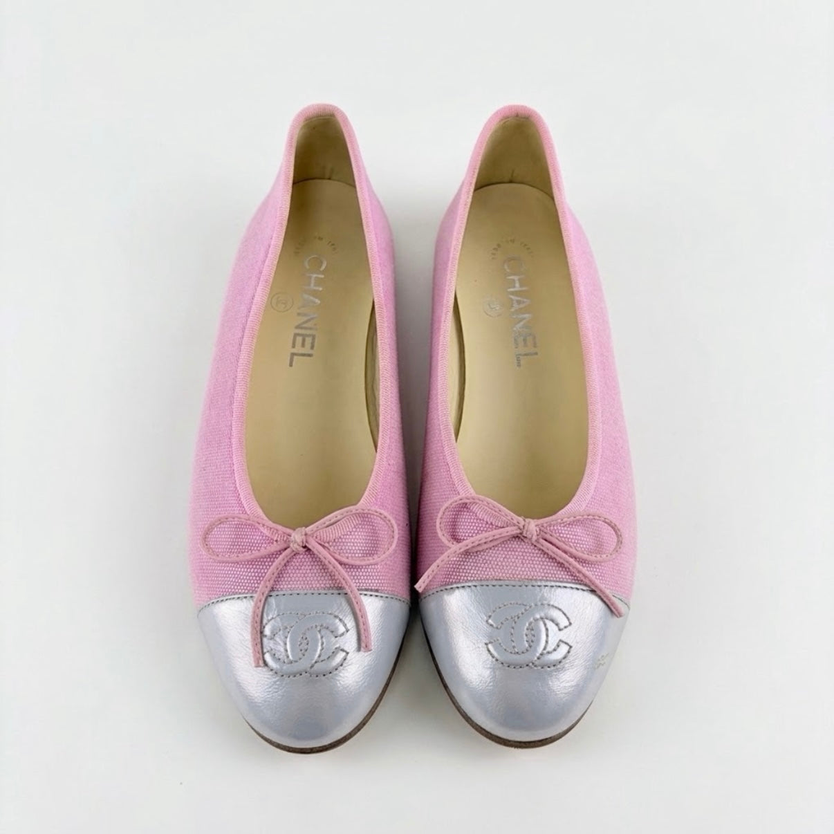 Chanel Leather Ballet Flats-37.5
