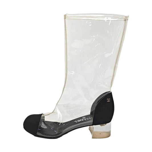 Chanel Transparent Boots-38.5