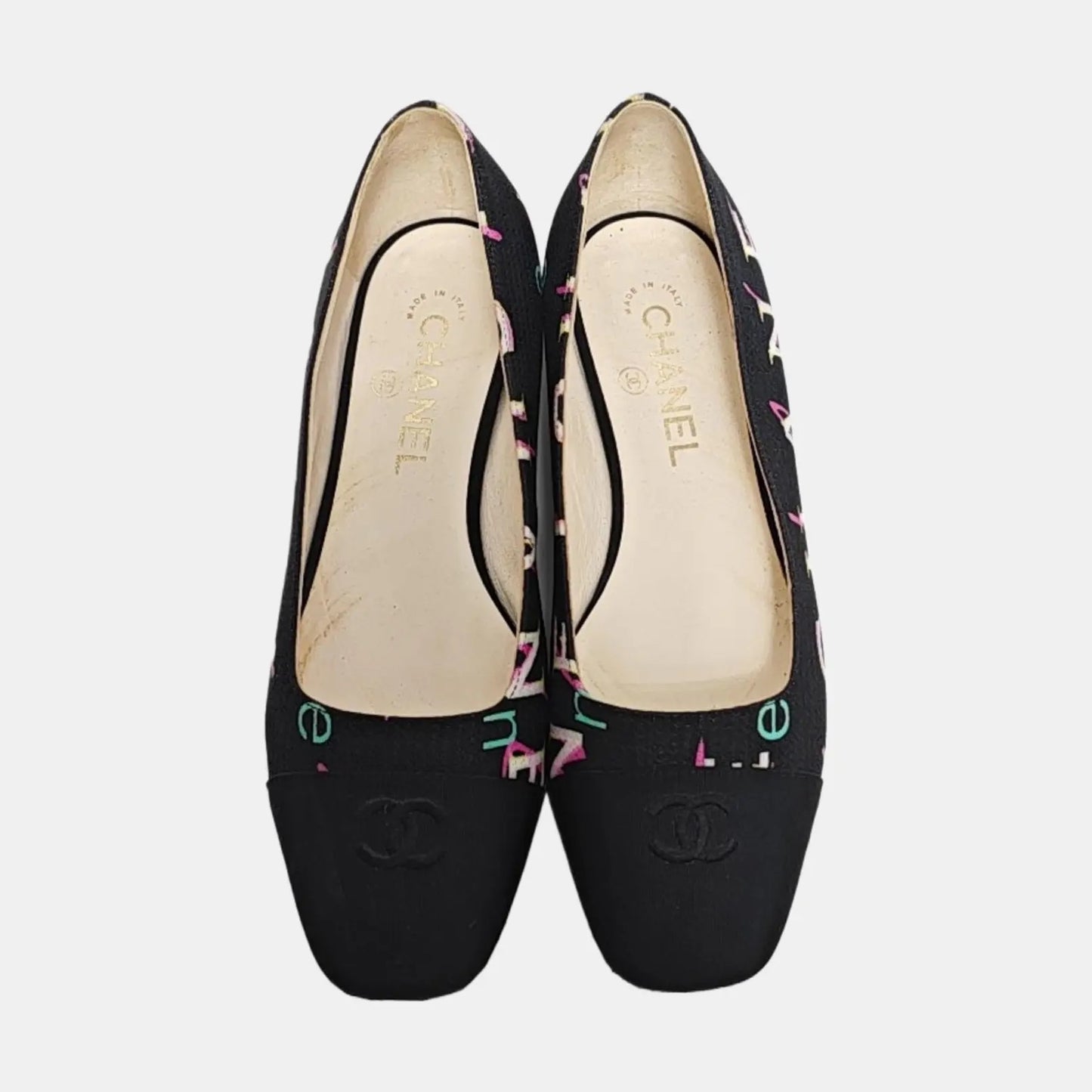 Chanel CC COCO Mark Print Ballet Flat-36.5