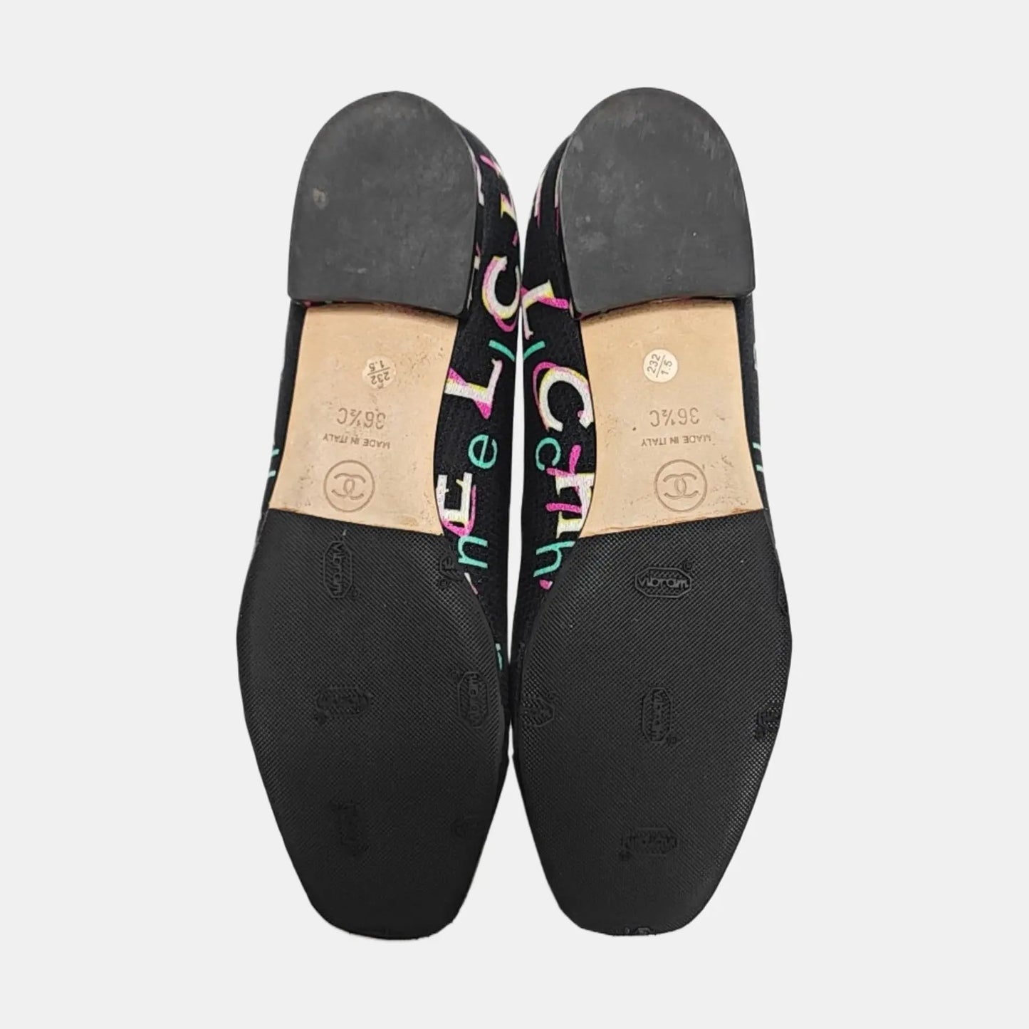 Chanel CC COCO Mark Print Ballet Flat-36.5