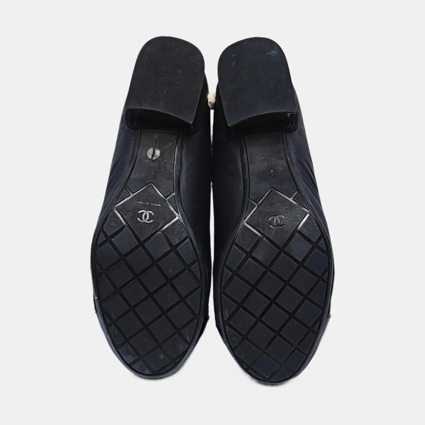 Chanel Black Quited Nylon Boots-38.5