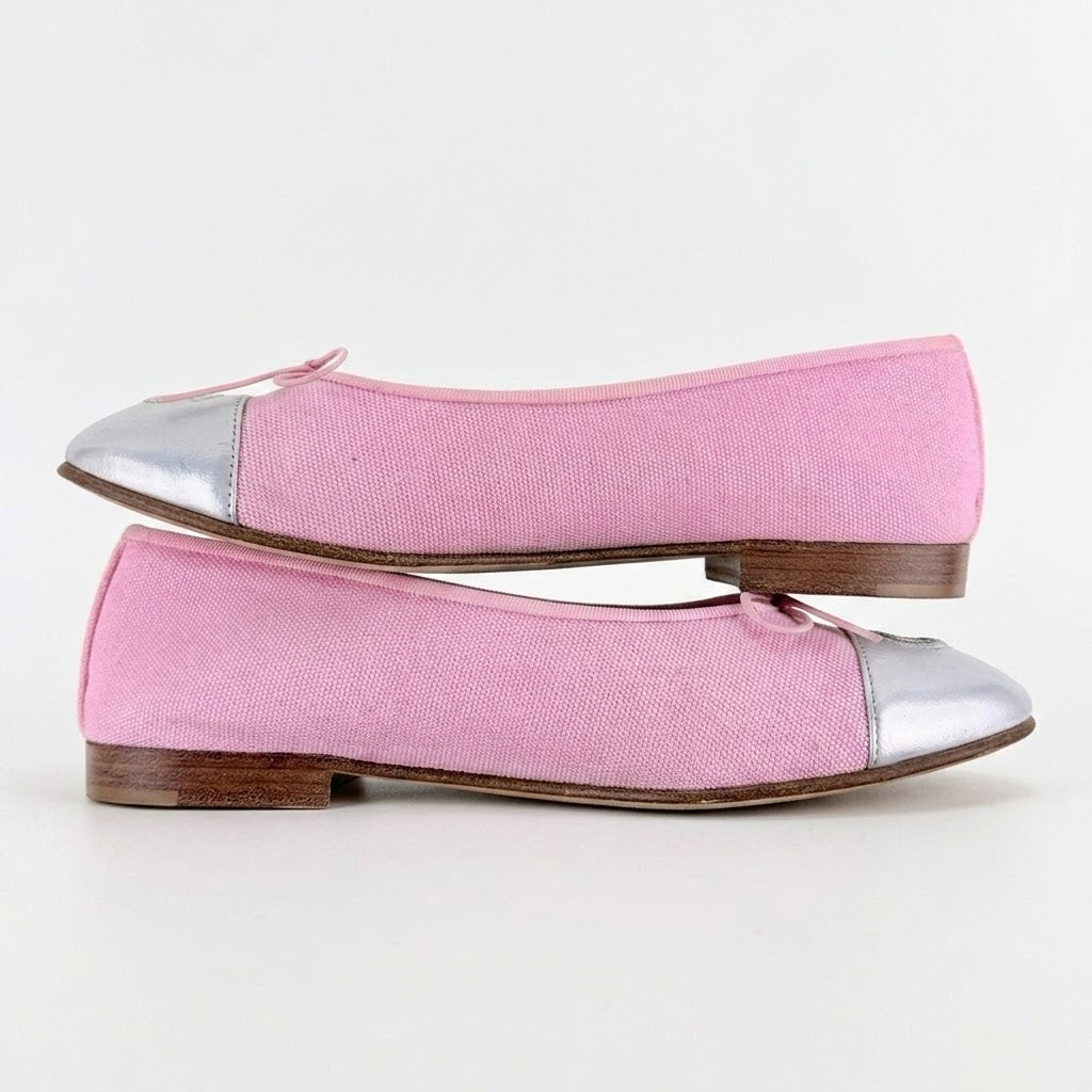 Chanel Leather Ballet Flats-37.5