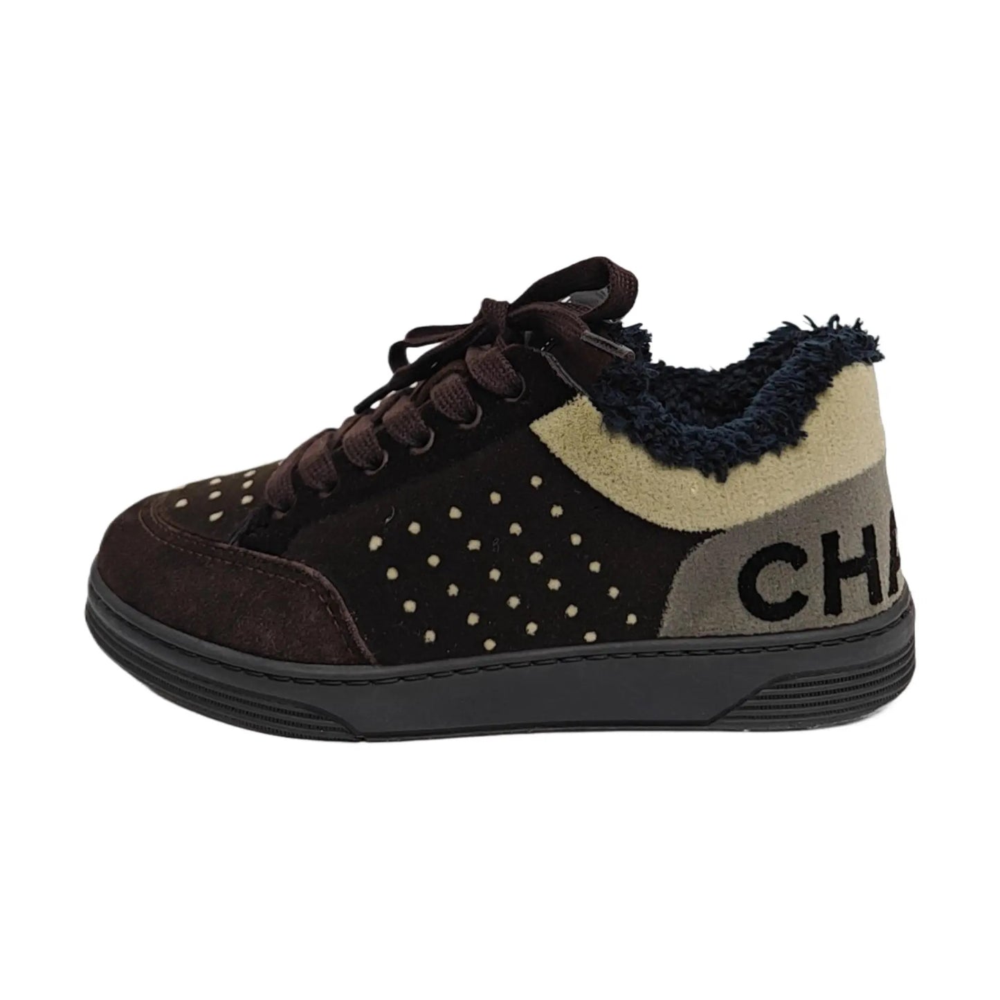Chanel Velvet Trainers-35.5