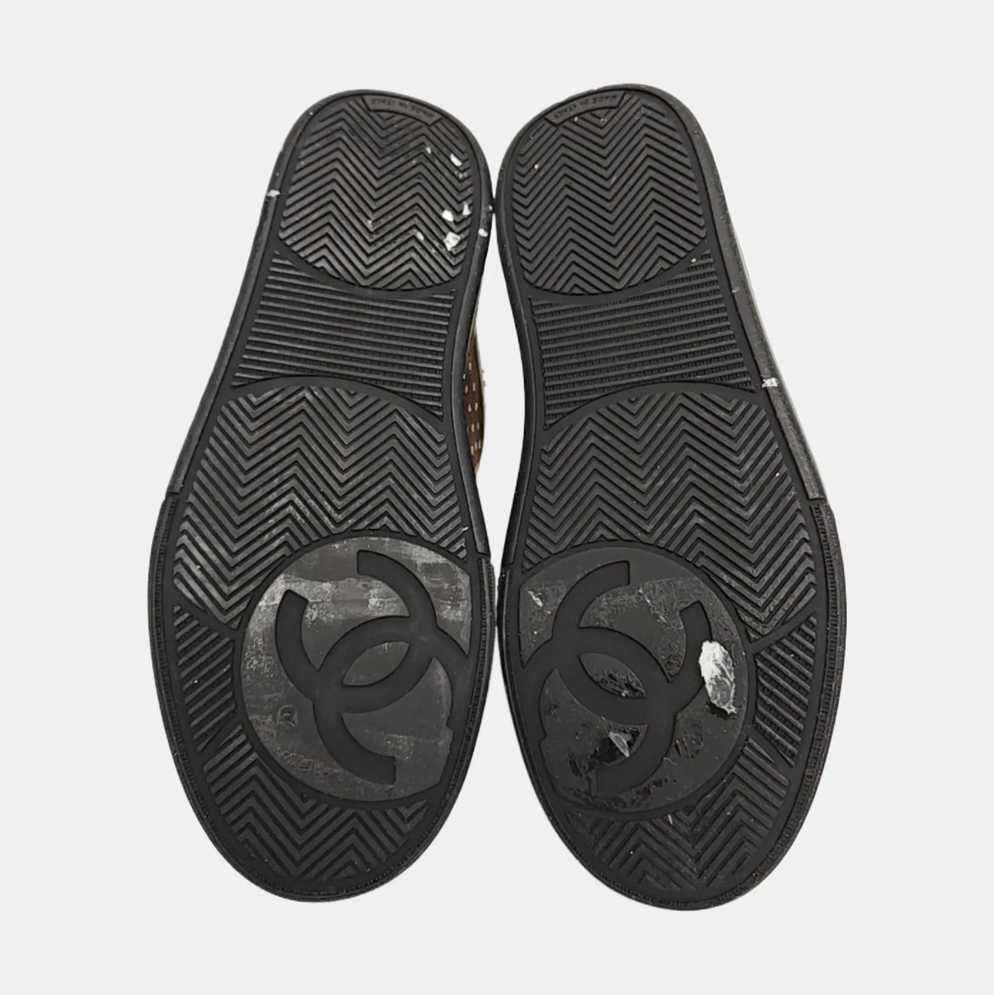 Chanel Velvet Trainers-35.5