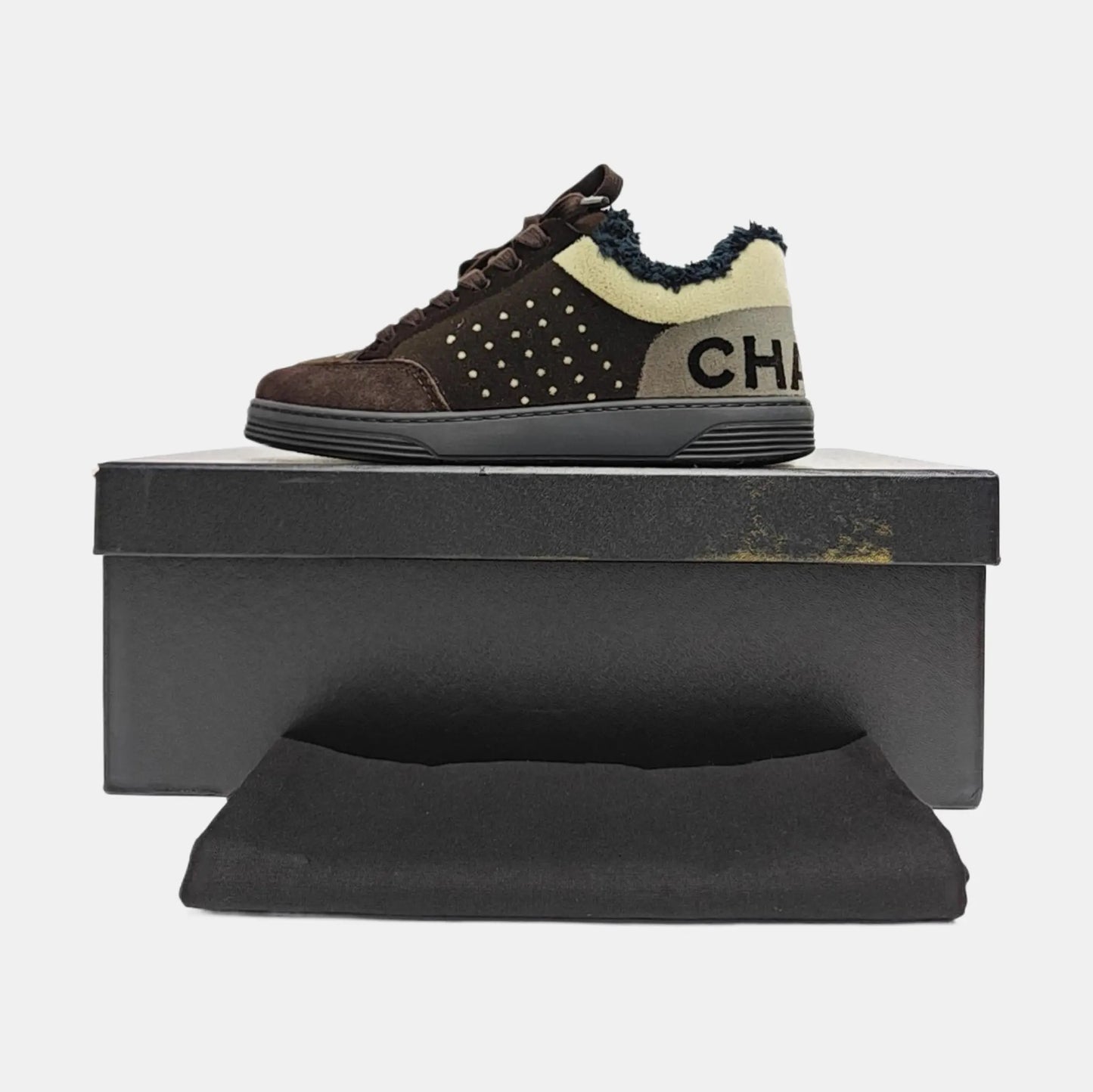 Chanel Velvet Trainers-35.5