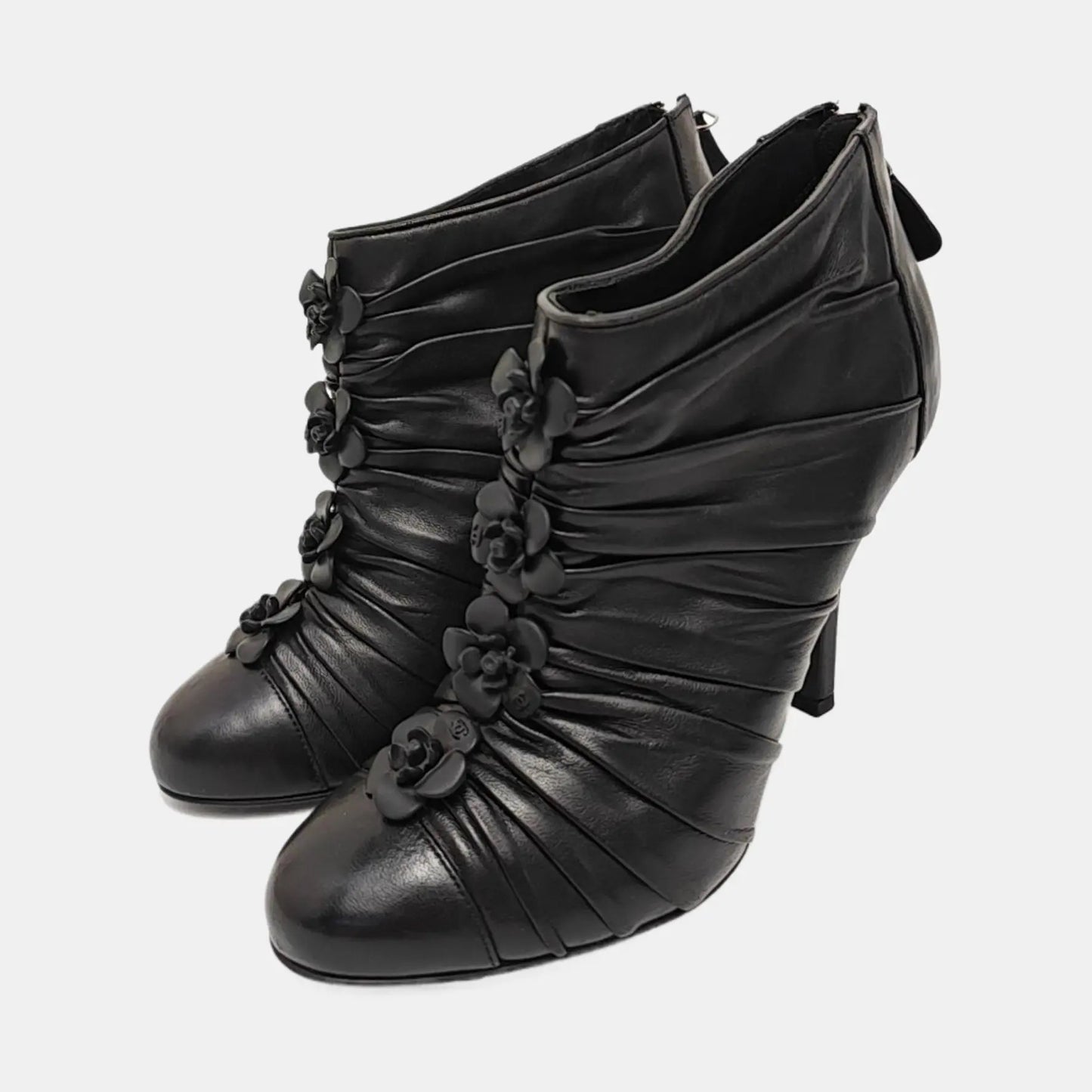 Chanel Leather Boots-37.5