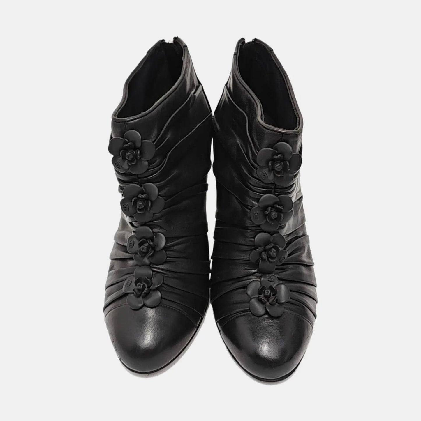 Chanel Leather Boots-37.5
