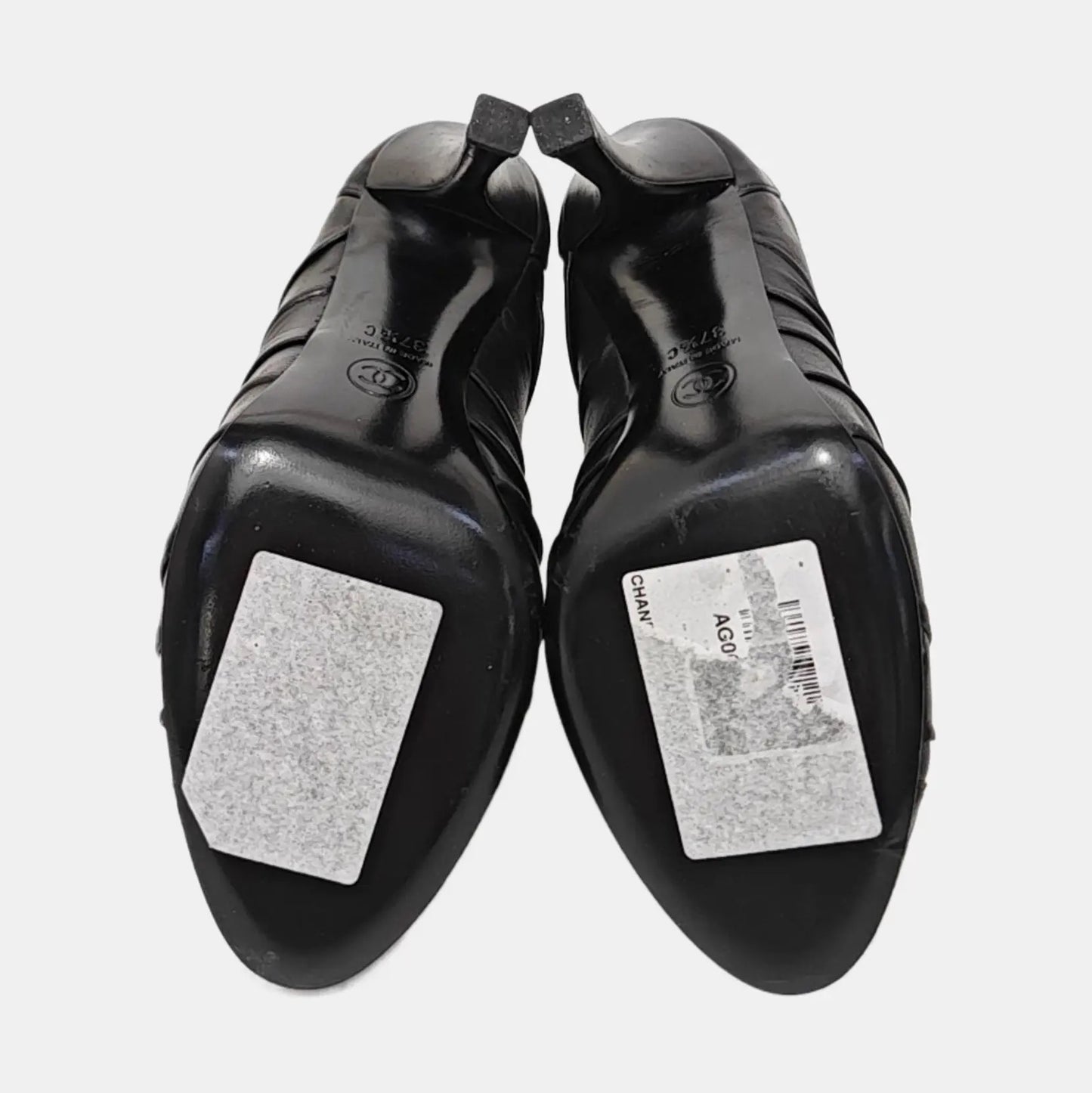 Chanel Leather Boots-37.5