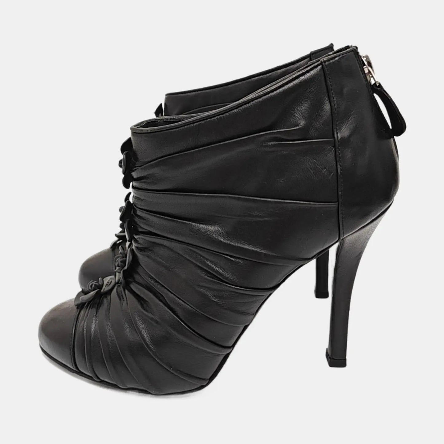 Chanel Leather Boots-37.5
