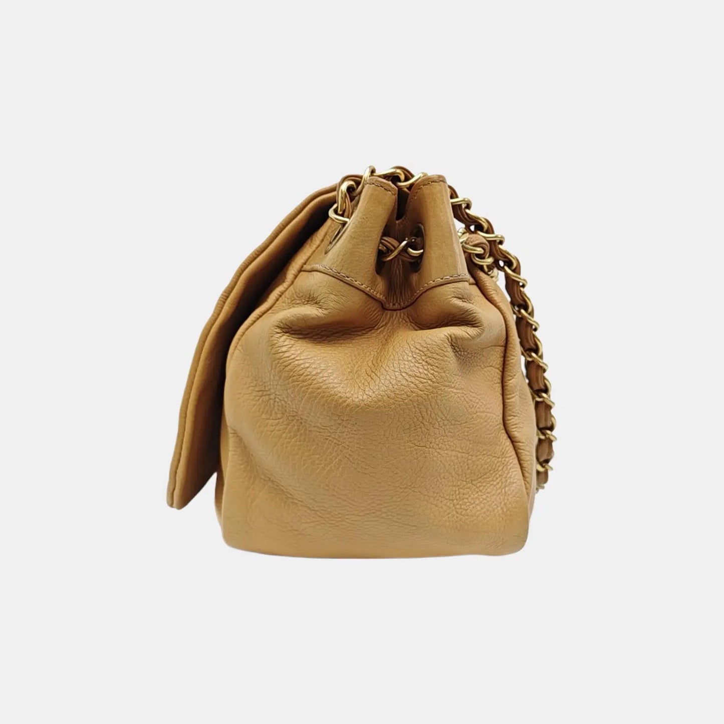 Chanel Beige Leather Shoulder Bag