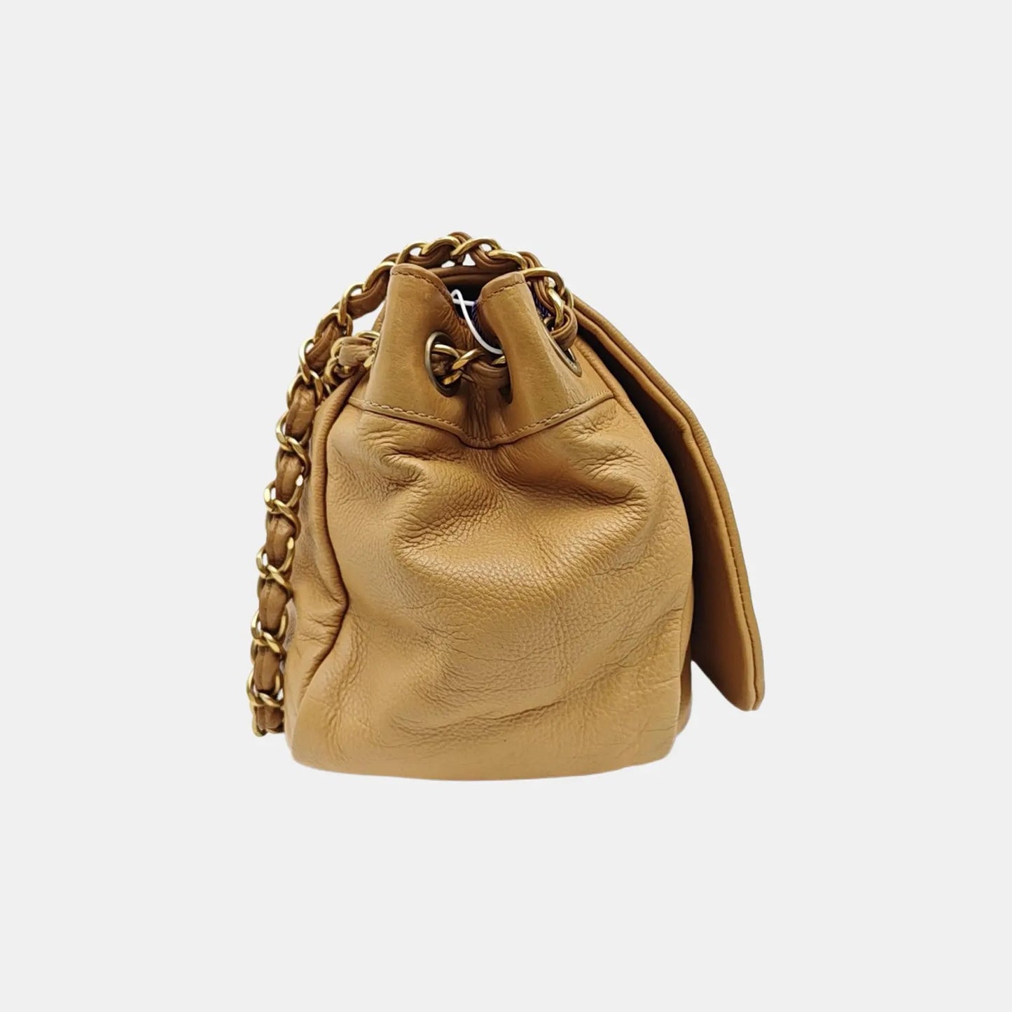 Chanel Beige Leather Shoulder Bag