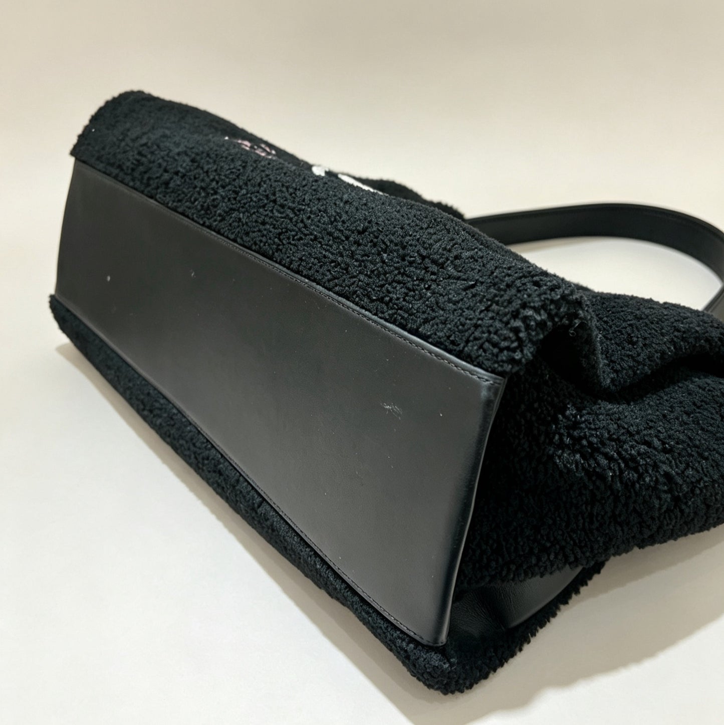 Chanel 2018 Large Shearling Deauville Tote