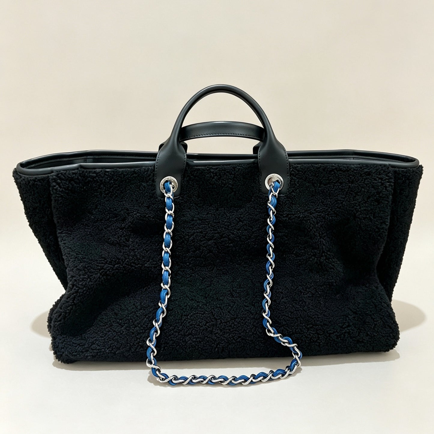Chanel 2018 Large Shearling Deauville Tote