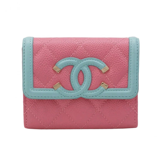 Chanel Filigree Flap Card Holder