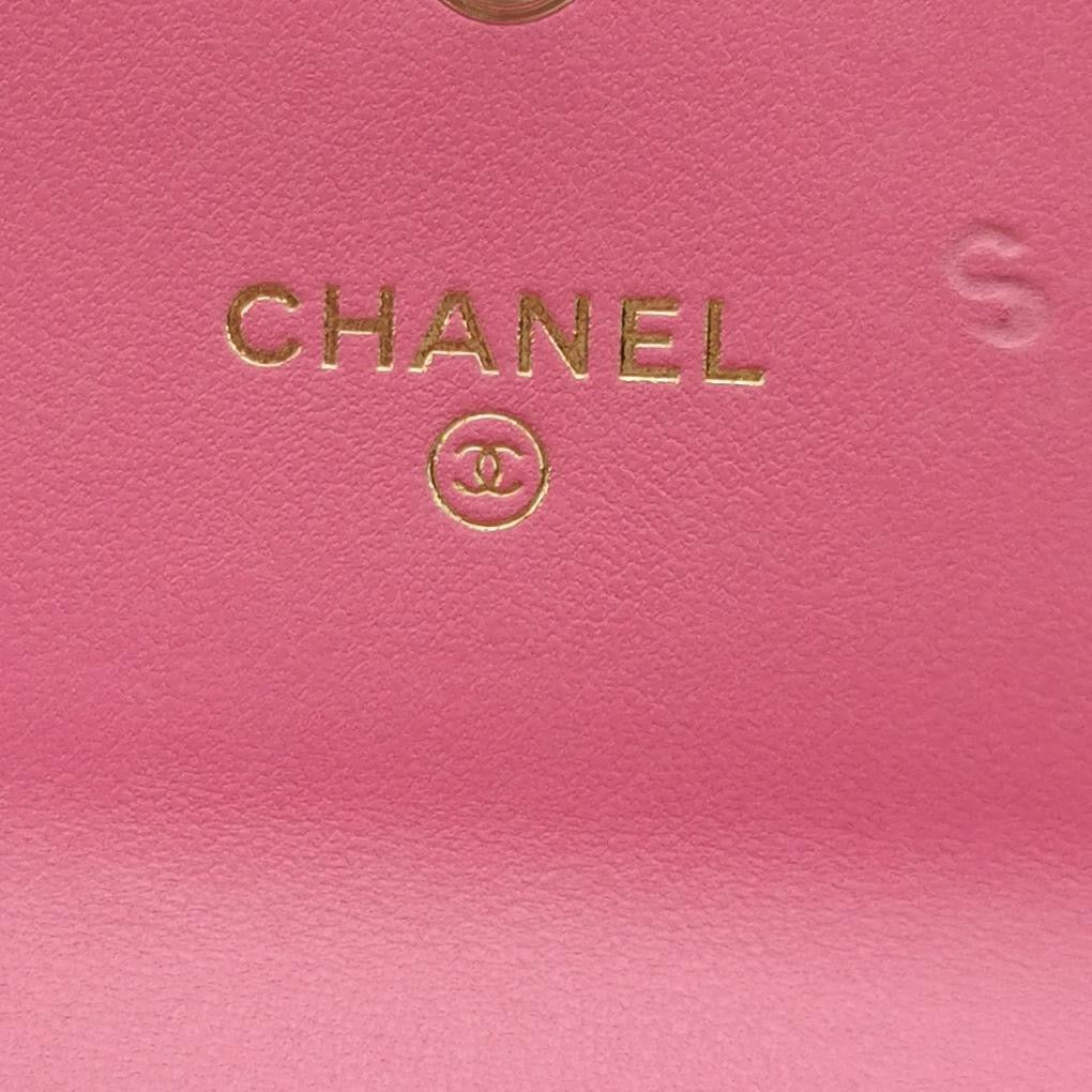 Chanel Filigree Flap Card Holder