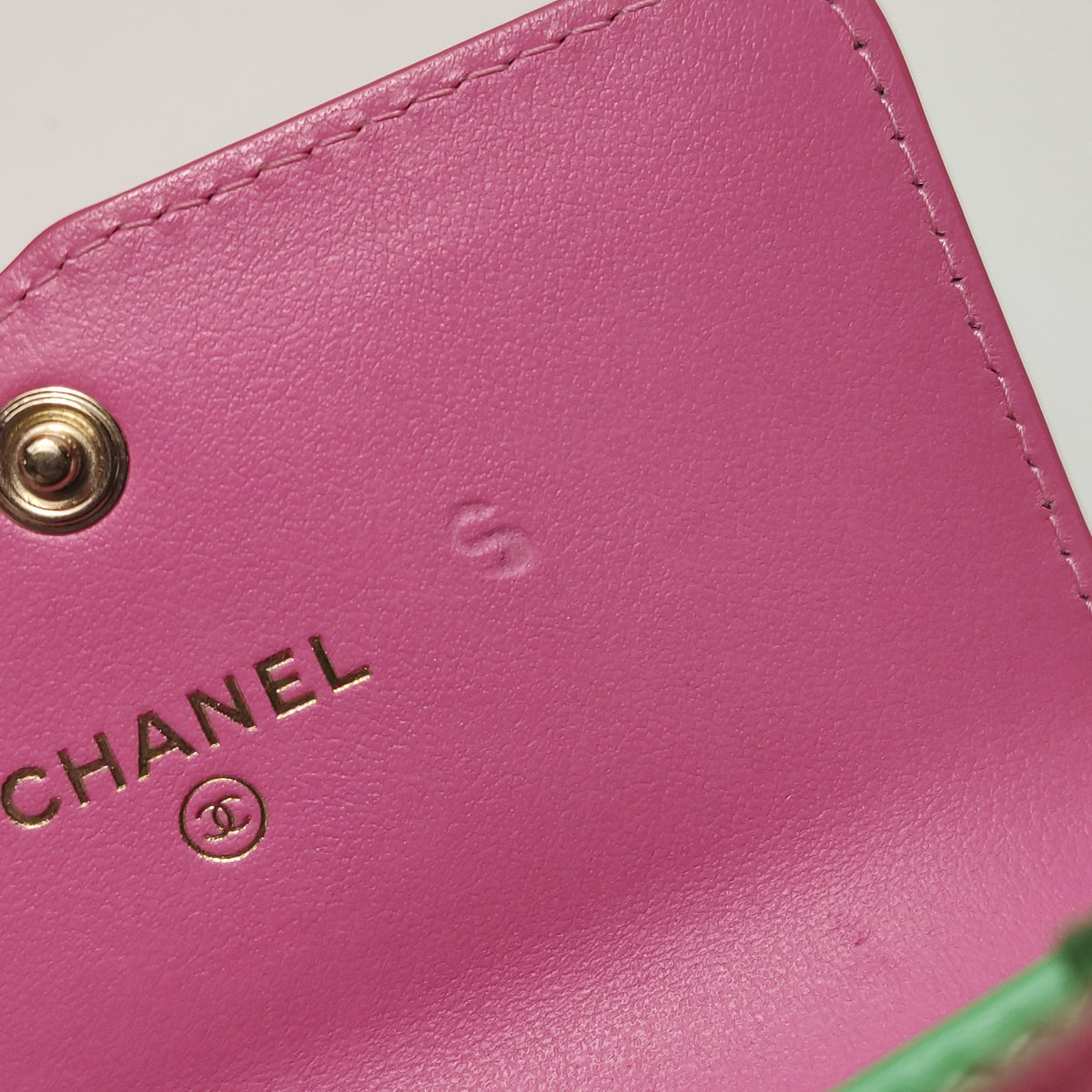 Chanel Filigree Flap Card Holder