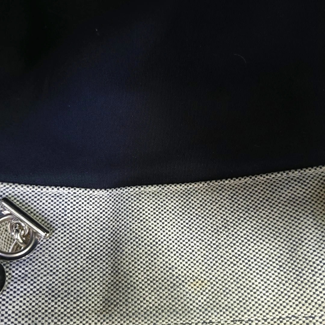 Chanel Grey Camellia Canvas Tote Bag With Chain Straps