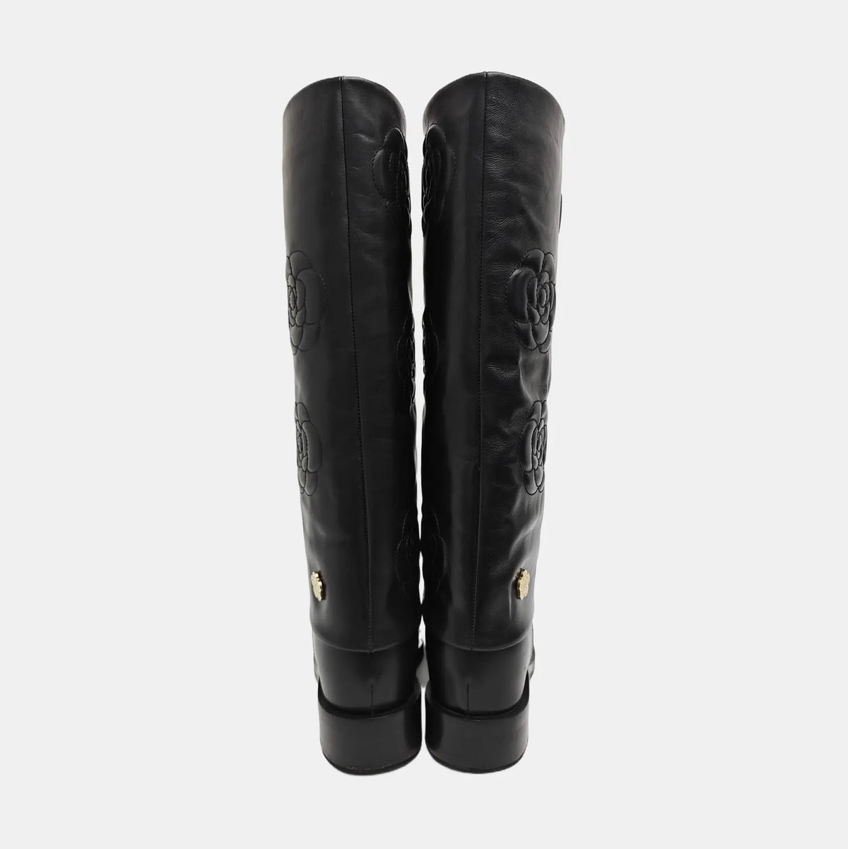 Chanel 2016 Interlocking CC Logo Riding Boots-37