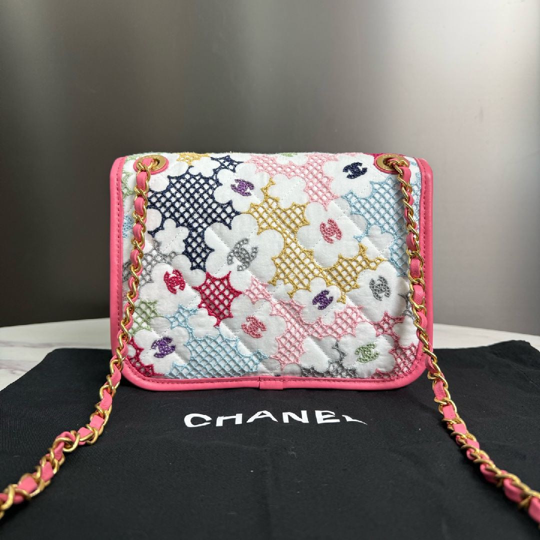 Chanel Small Lace Patchwork Flap Bag