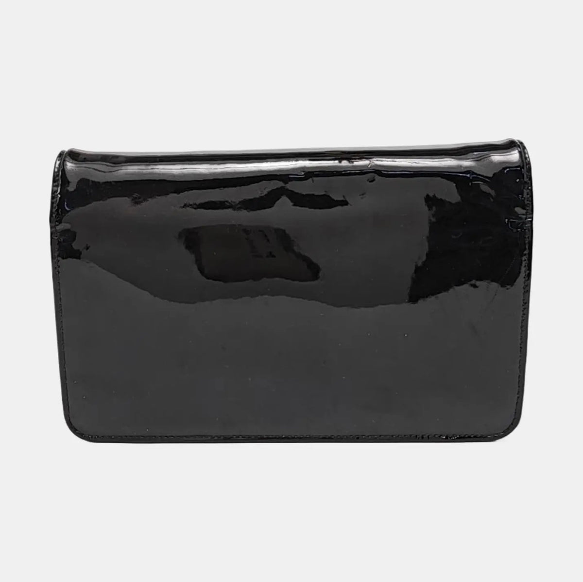 Chanel Patent Leather CC Patent Wallet On Chain