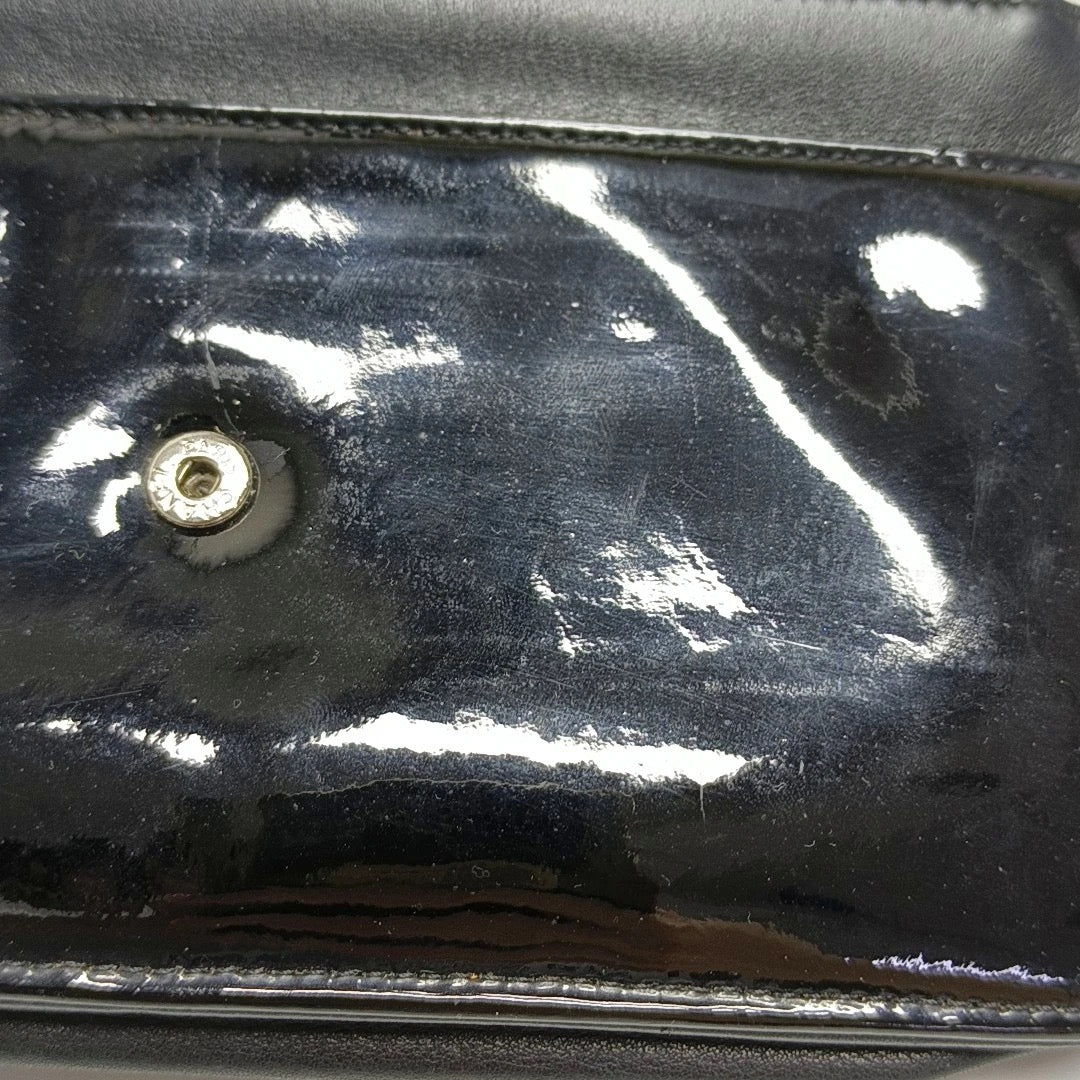 Chanel Patent Leather CC Patent Wallet On Chain