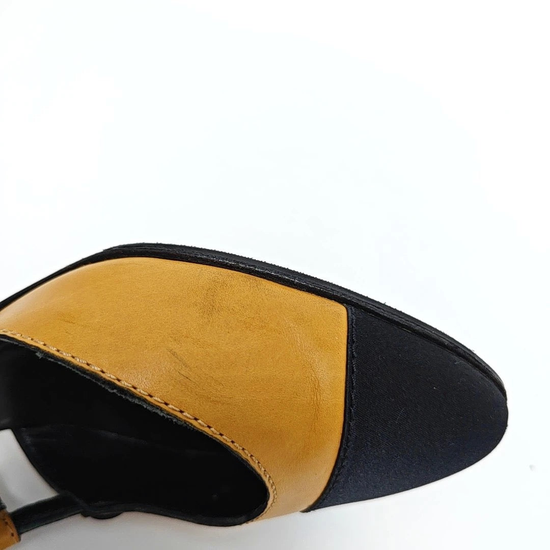 Chanel 90's two tone strap Pumps-37