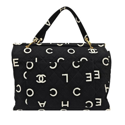 Chanel Logo Print Tote