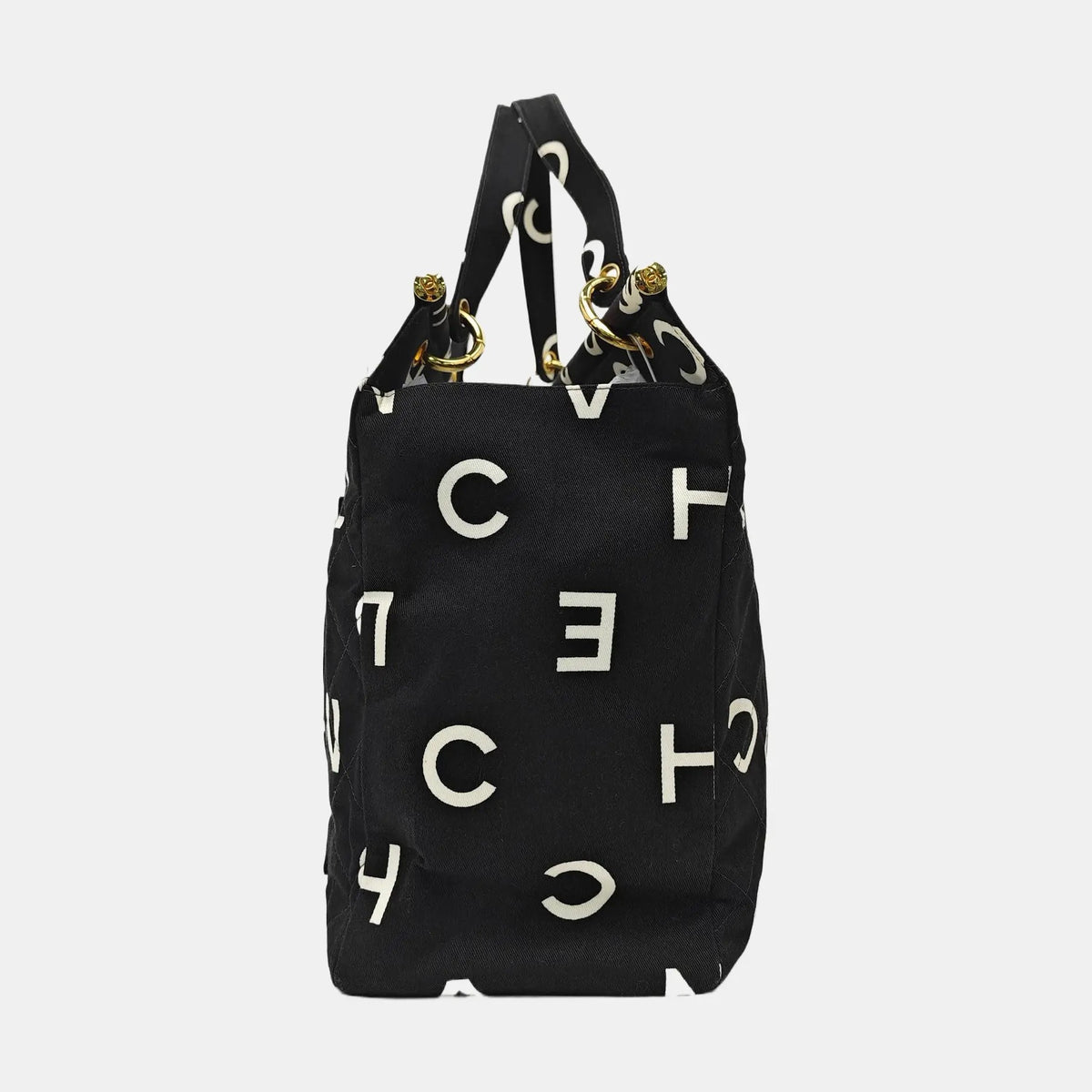 Chanel Logo Print Tote