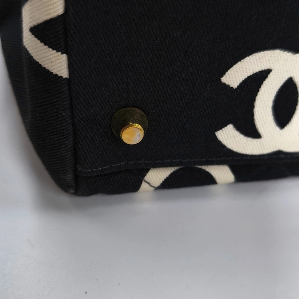 Chanel Logo Print Tote